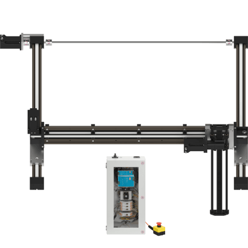 Room Linear Robot - Stepper Motors, Control Unit, Working Space 800x800x500 mm