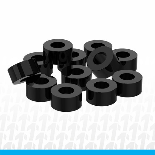 1UP80305 1up Racing Precision Aluminum Shims - 3x6x3mm - Black