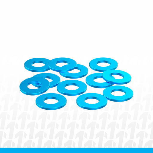 1UP80312 1up Racing Precision Aluminum Shims - 3x6x0.5mm - Blue