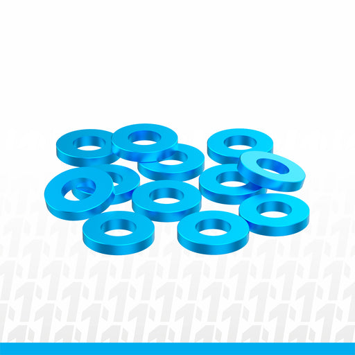 1UP80313 1up Racing Precision Aluminum Shims - 3x6x1mm - Blue