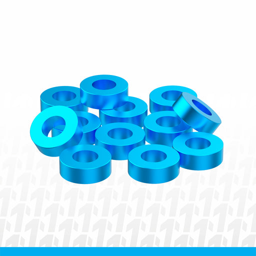 1UP80314 1up Racing Precision Aluminum Shims - 3x6x2mm - Blue