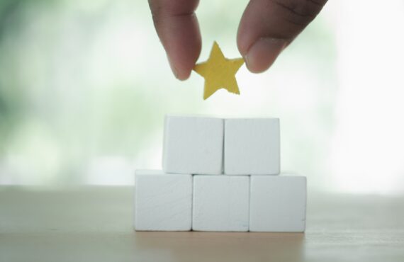 Star on Top of Blocks