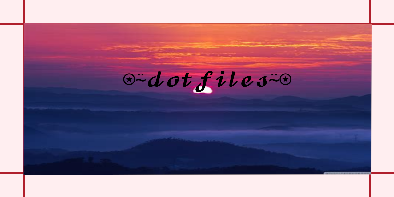 dotfiles