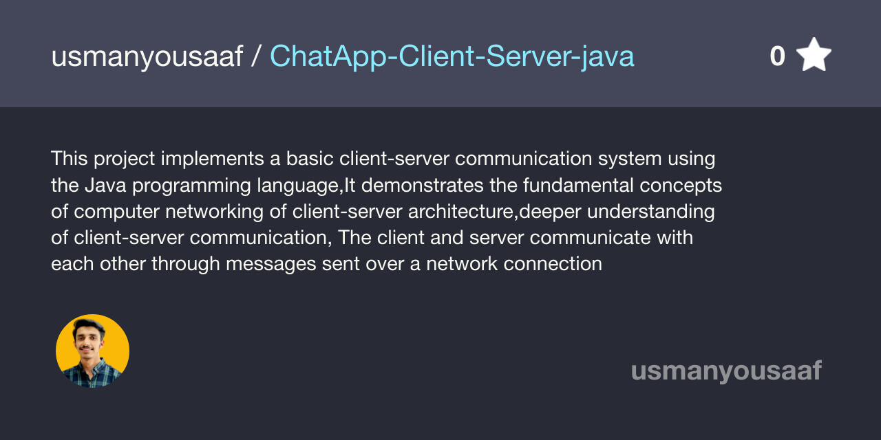 ChatApp-Client-Server-java