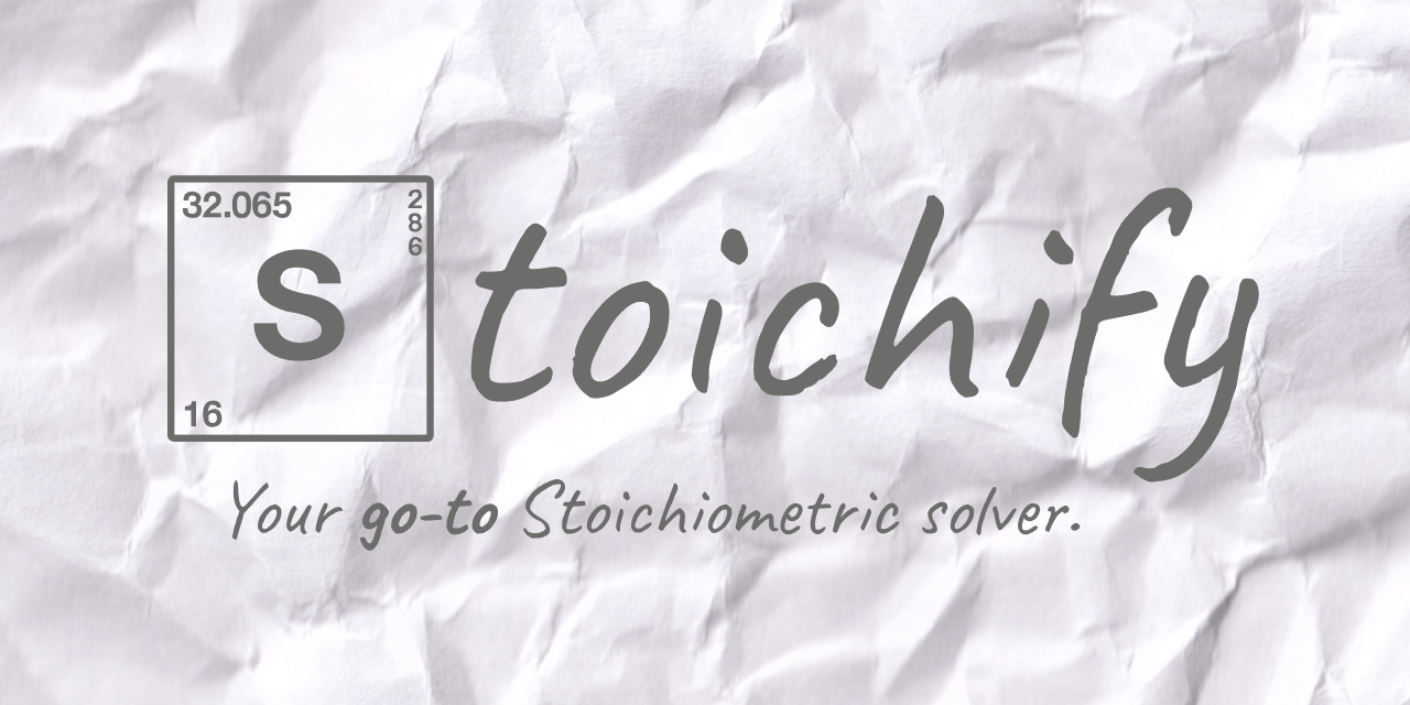 Stoichify