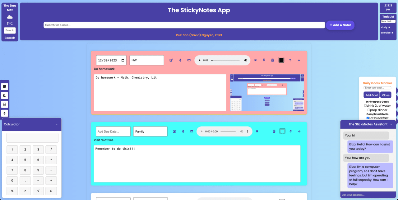 The-StickyNotes-App