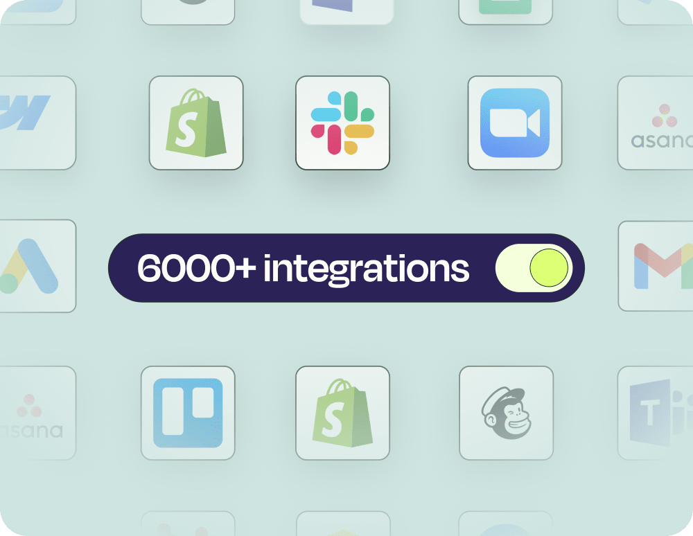 Illustration of 6,000 integrations