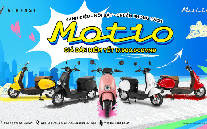 学生向け新型電動バイク『Motio』、約11万円で航続82kmを実現…VinFastがベトナムで発売へ 画像