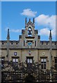 TL4358 : Clock and bell turret, Sidney Sussex College, Cambridge by Jim Osley