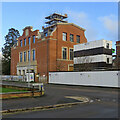 TL4358 : Selwyn College: building Ann's Court tower by John Sutton