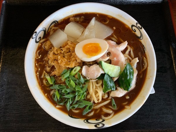 「冷やしタヌキ八丁味噌三河濃度」@麺創 なな家の写真