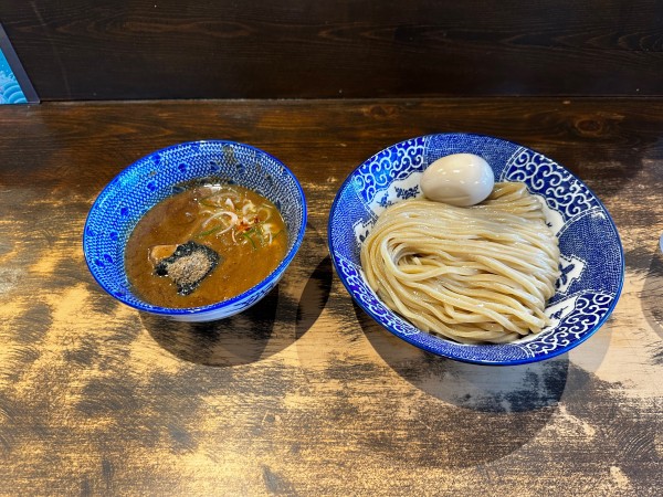 「味玉付　濃厚魚介鶏豚つけ麺」@つけ麺 ジンベエの写真