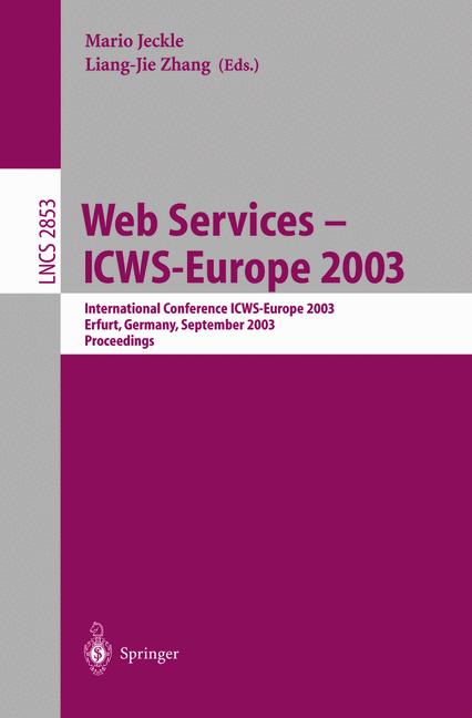 Cover of 'Web Services - ICWS-Europe 2003'