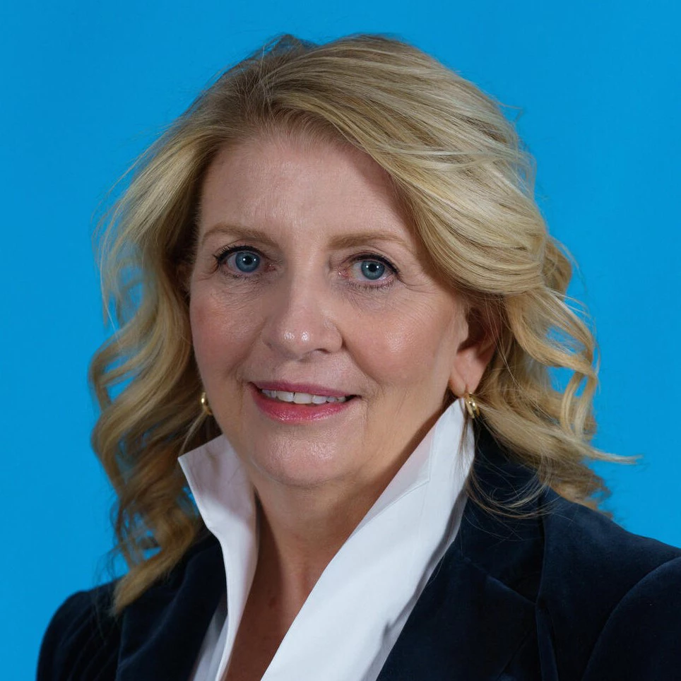 Catherine Russell, eighth Executive Director of UNICEF, stands for a portrait at UNICEF Headquarters in New York, United States of America, on 31 January 2022, on the eve of assuming her new role.

