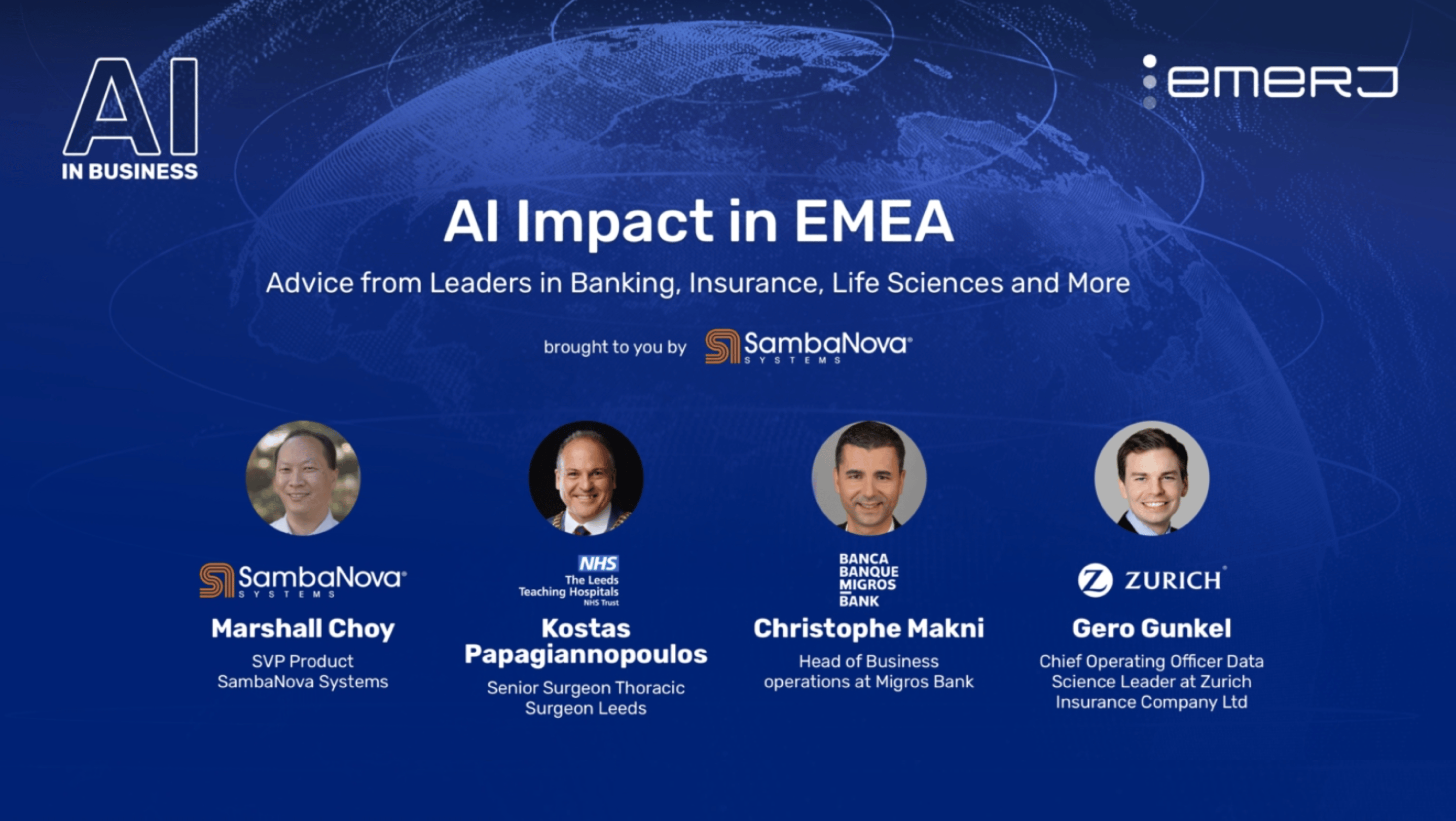 AI Impact in EMEA – Advice from Leaders in Banking, Insurance, Life Sciences and More