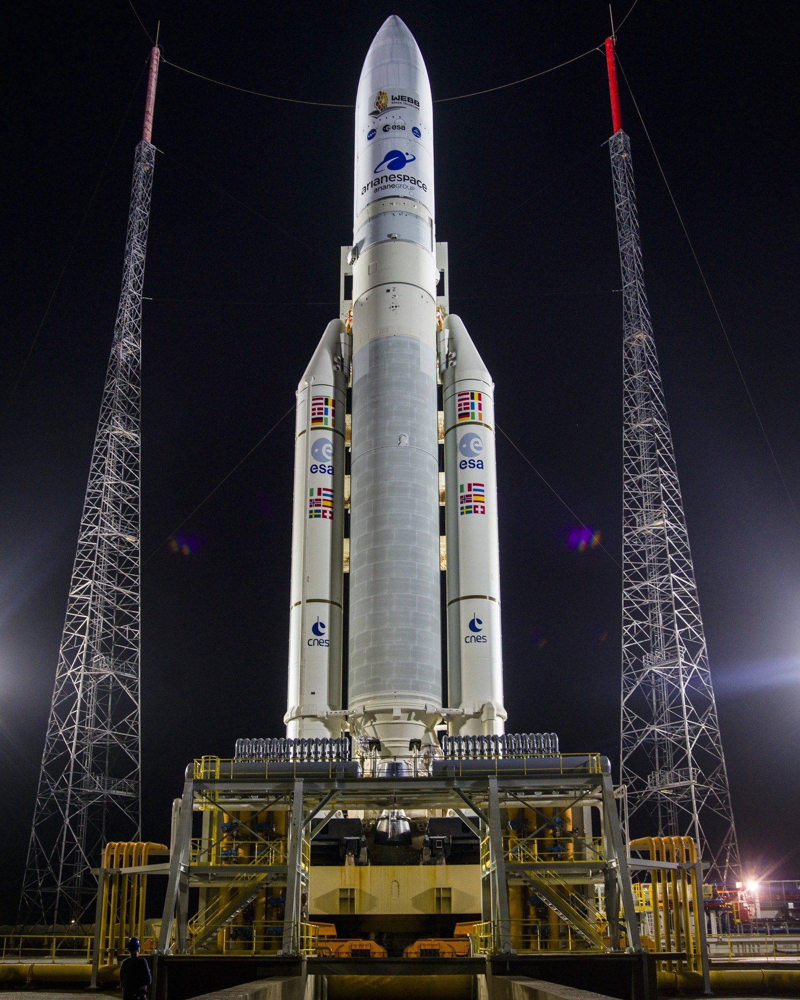 Ariane 5 with James Webb Space Telescope Prelaunch