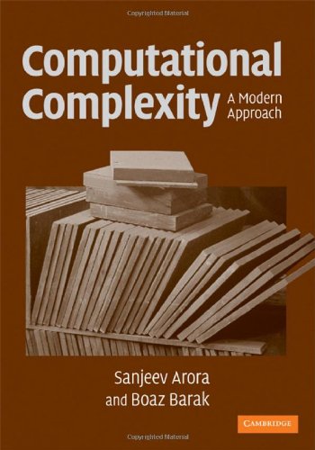 Computational Complexity A Modern Approach  2009 9780521424264 Front Cover