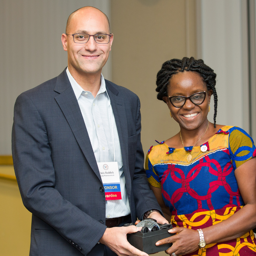 Representatives from Takeda receiving an award from Seeding Labs