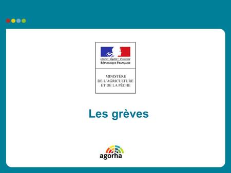 Les grèves. 2 Cadre réglementaire Le droit de grève dans les services publics est régi par le CODE DU TRAVAIL : Art. L.512-2 à Art. L.512-6 Dans le cadre.