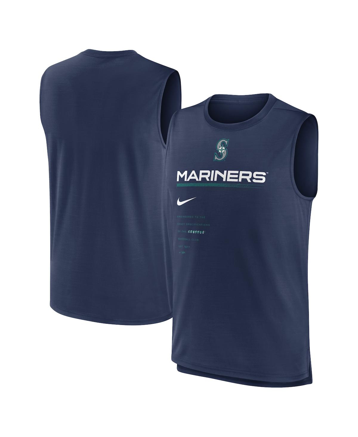 Nike Men's  Navy Seattle Mariners Exceed Performance Tank Top