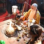 名医祭る寺で無病息災祈る　鹿沼の常楽寺で護摩祈祷