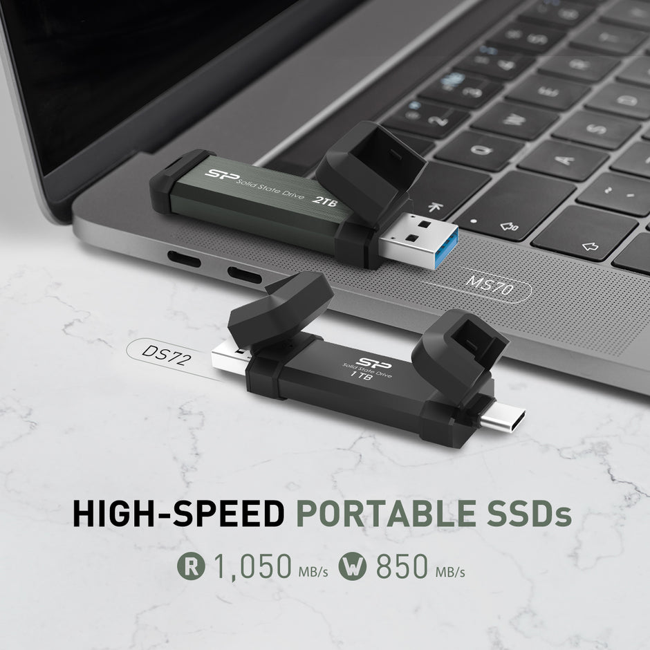 Silicon Power Packs Mighty Performance into the Ultra-Compact DS72 and MS70 Portable SSDs