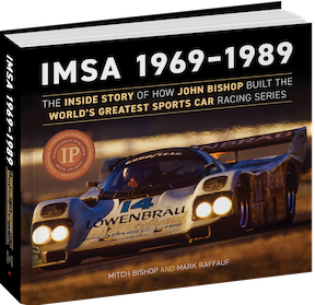 You may know everything about IMSA racing but did you know Bishop majored in industrial design and that it was his artwork, while still in college, that brought him to the attention of the SCCA? Or that that as a designer at Martin Aircraft he worked on this prototype seaplane jet?