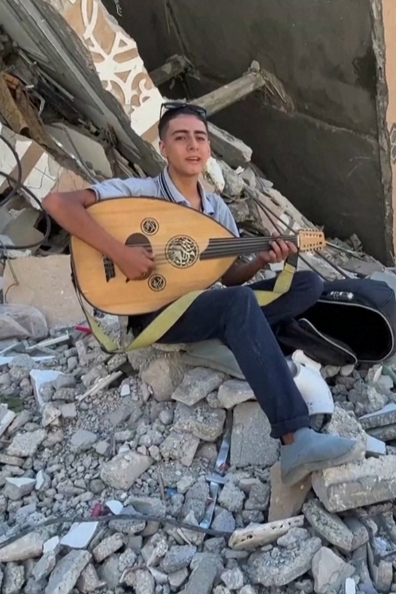 Gazan teenage oud player uses music to offer hope amid war