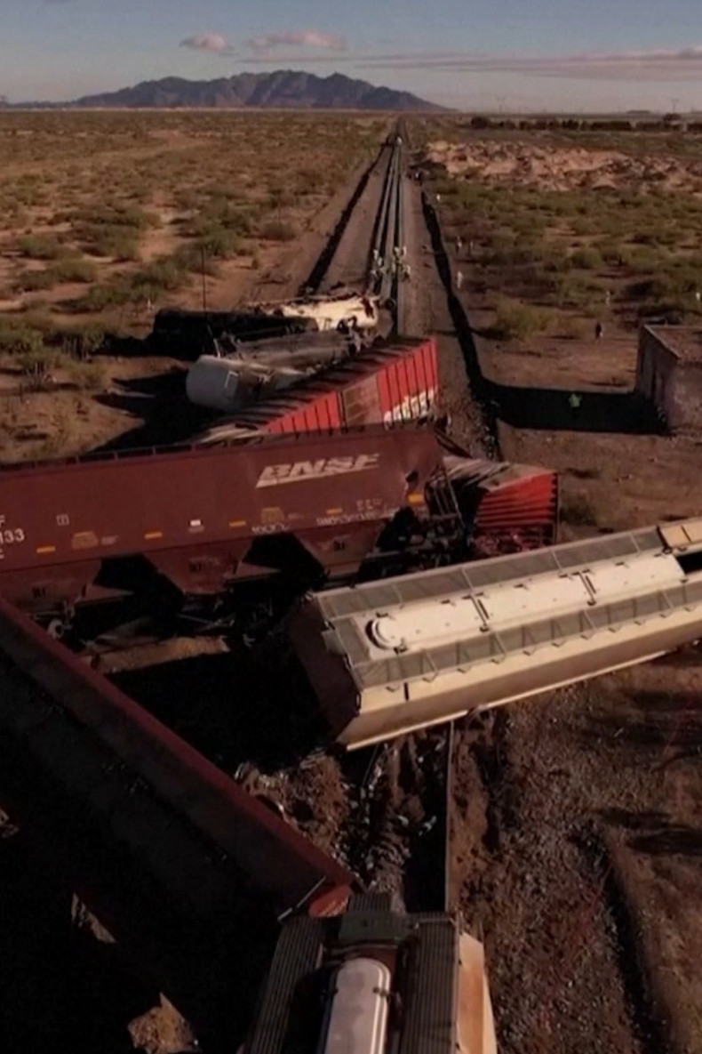 Migrants injured in northern Mexico train derailment