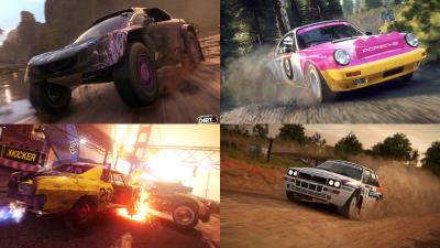 A selection of Dirt game screenshots