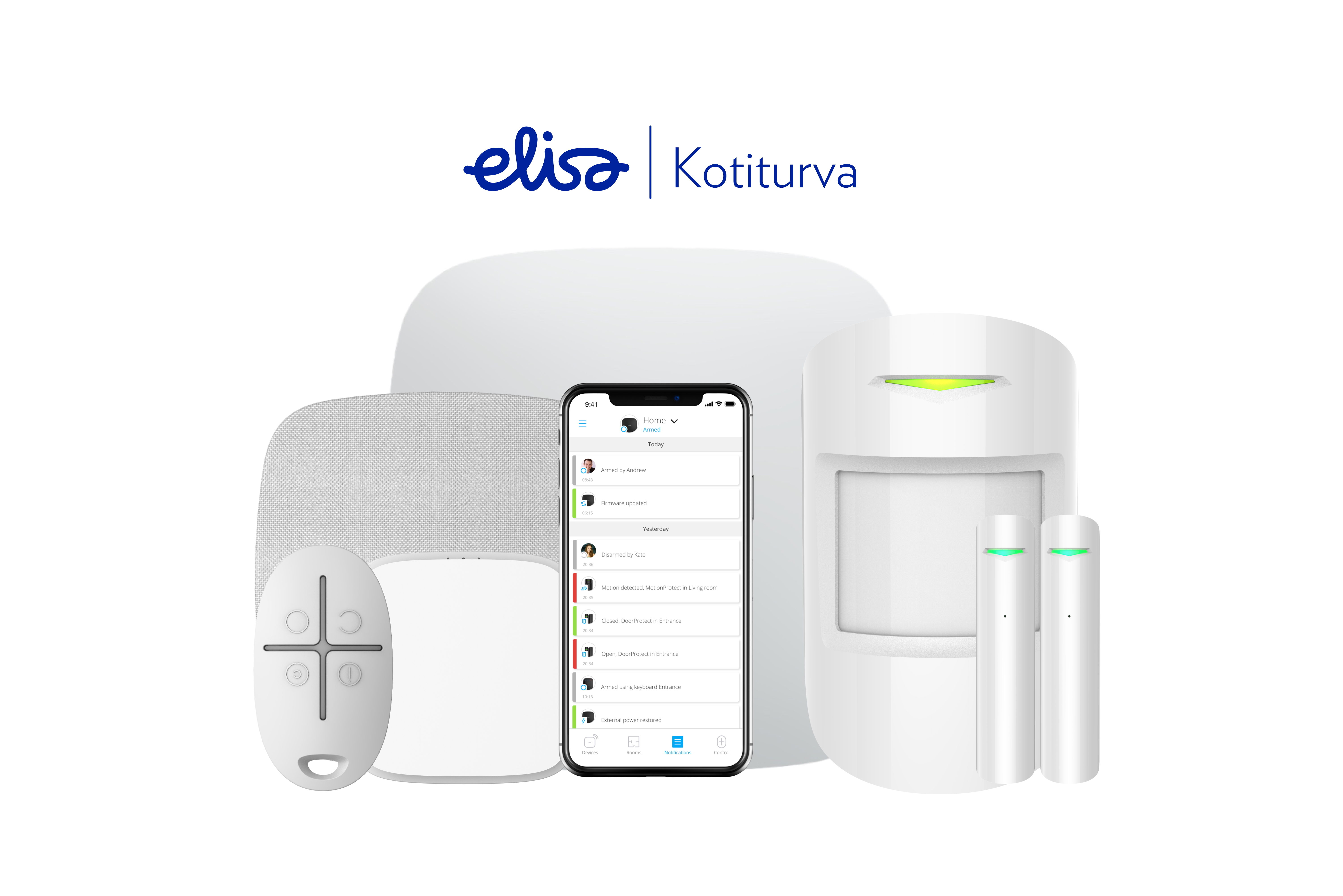 Elisa Kotiturva Device Overview & App