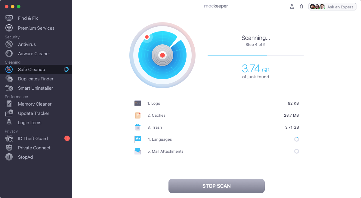 mackeeper safe cleanup