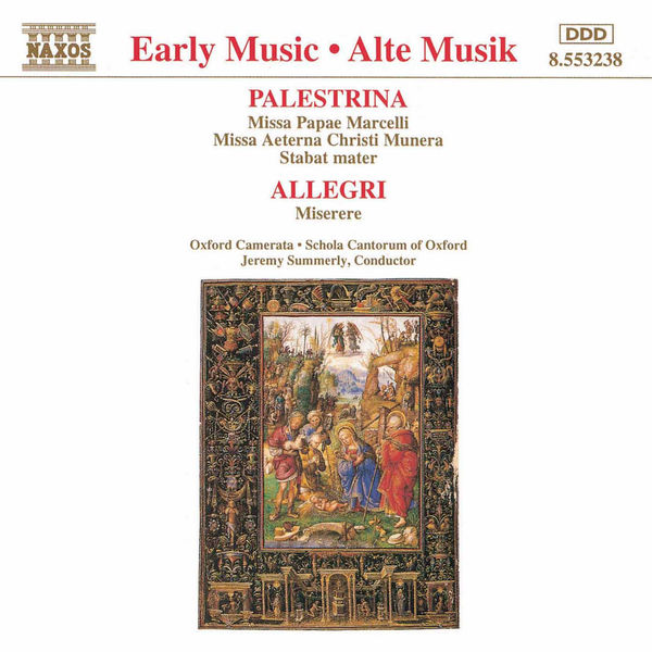 Oxford Camerata|PALESTRINA: Missa Papae Marcelli / ALLEGRI: Miserere