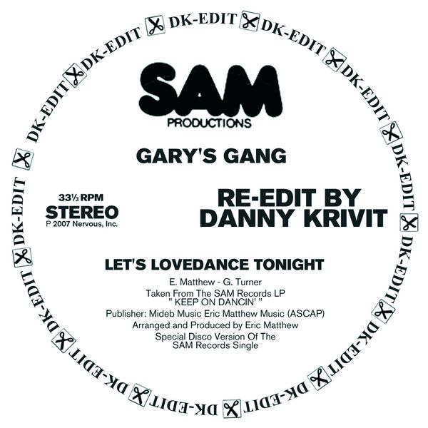 Gary's Gang|Let's Lovedance Tonight - Danny Krivit Re-Edit