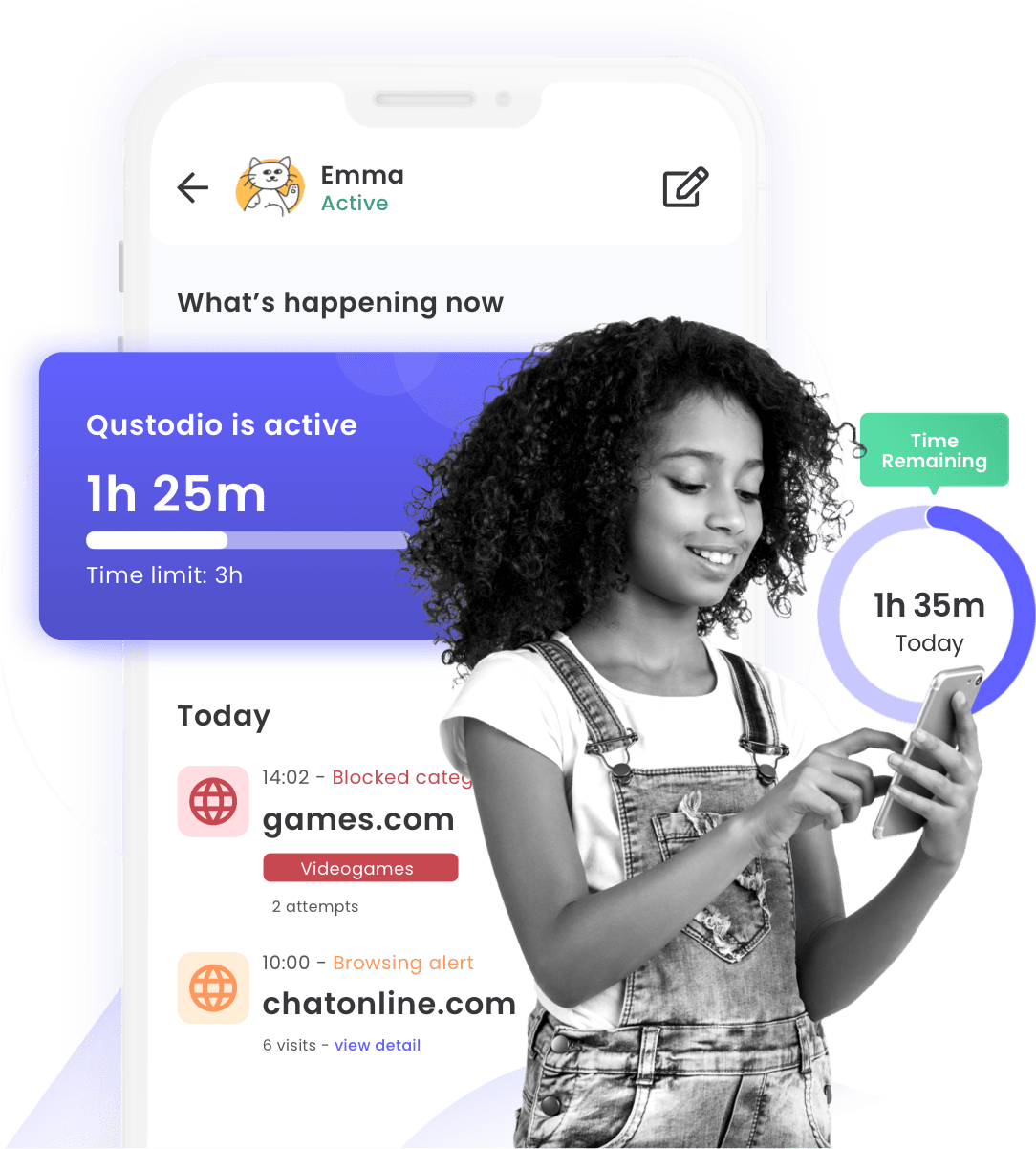 Sign up for Qustodio, the best parental control app