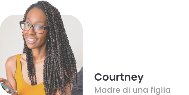 Courtney, Madre di una figlia