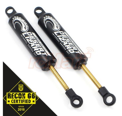 90mm Desert Lizard Two Stage Internal Spring Damper Pair Black For Crawler