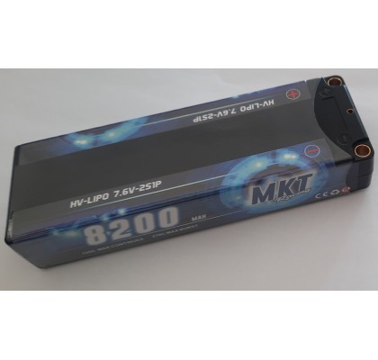 8200mAh 135C HV 2S Lipo Black Line Battery