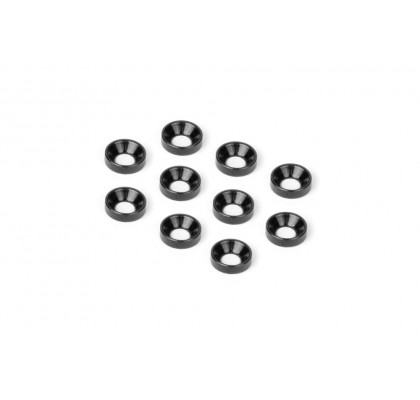 Alu Countersunk Shim - Black (10)