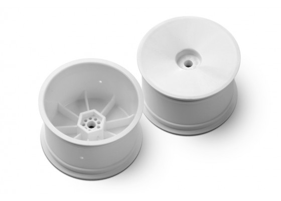 Hard 2WD/4WD Rear Wheel Aerodisk with 12mm Hex IFMAR - White (2)