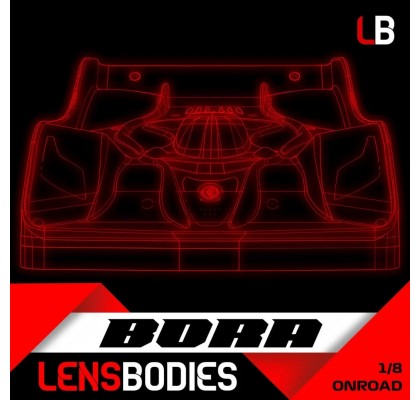 Light Weight Bora Bodyshell For Onroad 1/8