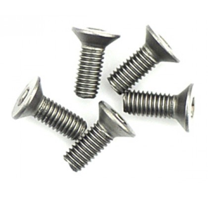 Titanium Csk Hex Screws M3 x 8 pk10