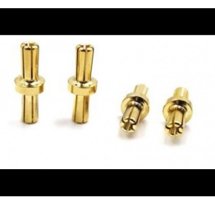 5.0-5.0mm Adaptor Plug Gold Plated (4 Pcs)