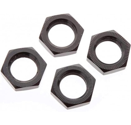 17mm Serrated Black Wheel Nut For Buggy /Truggy (4pcs)