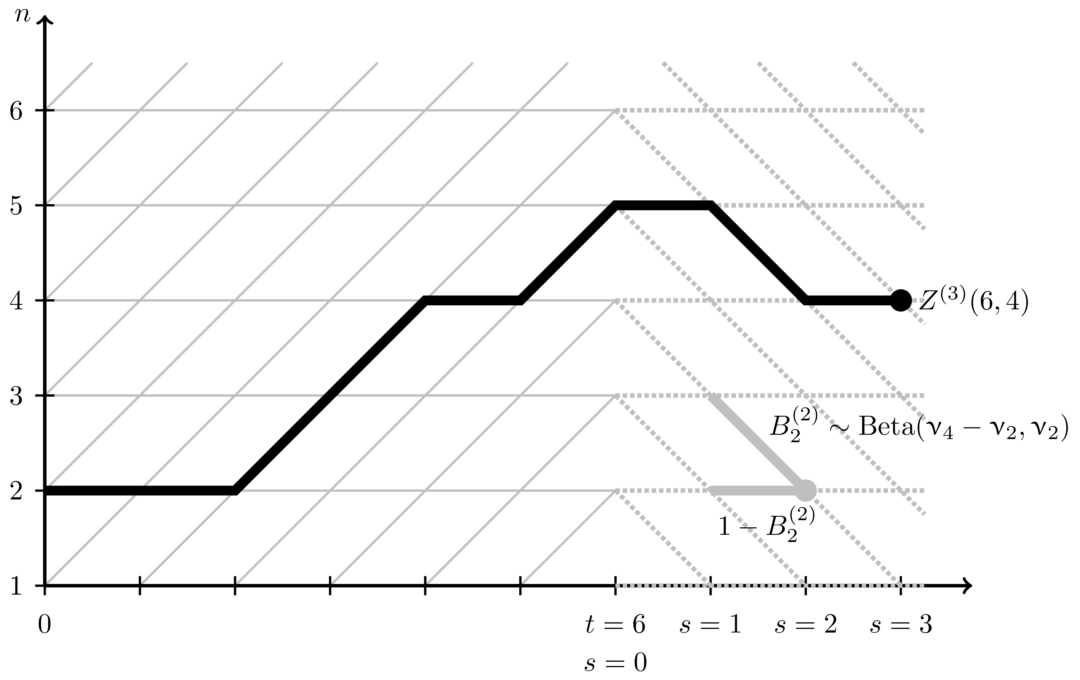 Modification of the lattice leading to the elimination of parameters of the beta polymer