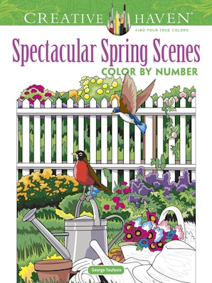 Creative Haven Spectacular Spring Scenes Color by Number