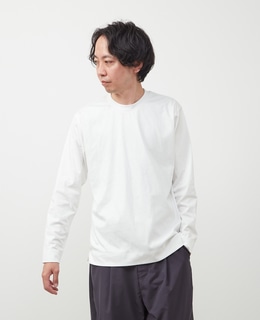 シルケットポンチスタンダードクルーネックロングスリーブTシャツ