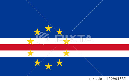 カーボベルデ共和国の国旗 カーボベルデ共和国の国旗 120903785