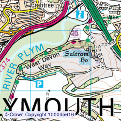 1:50,000 Modern Day Landranger(TM) Map &copy; Crown Copyright