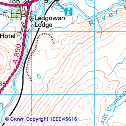 1:50,000 Modern Day Landranger(TM) Map &copy; Crown Copyright